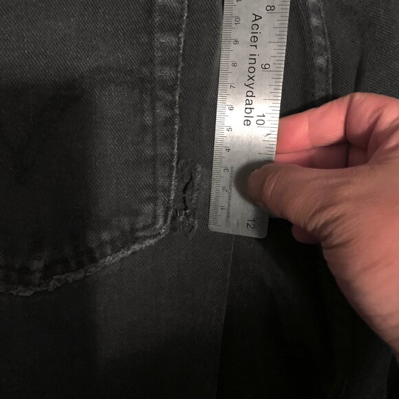 Levi's Orange Tab Distressed Faded Black Grey Jeans Pants - Picture 6 of 6